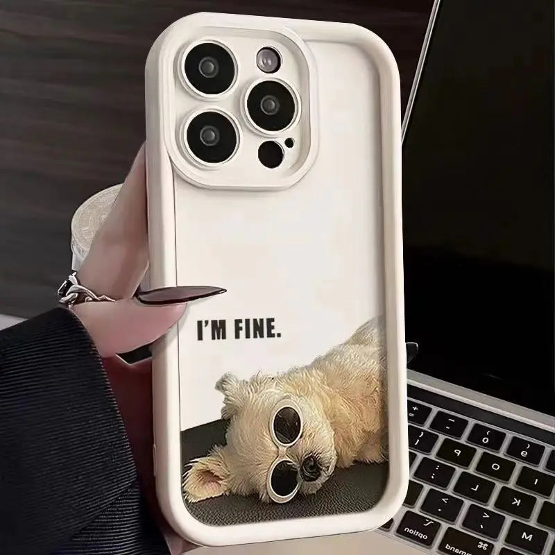 I’m Fine Dog iPhone Case